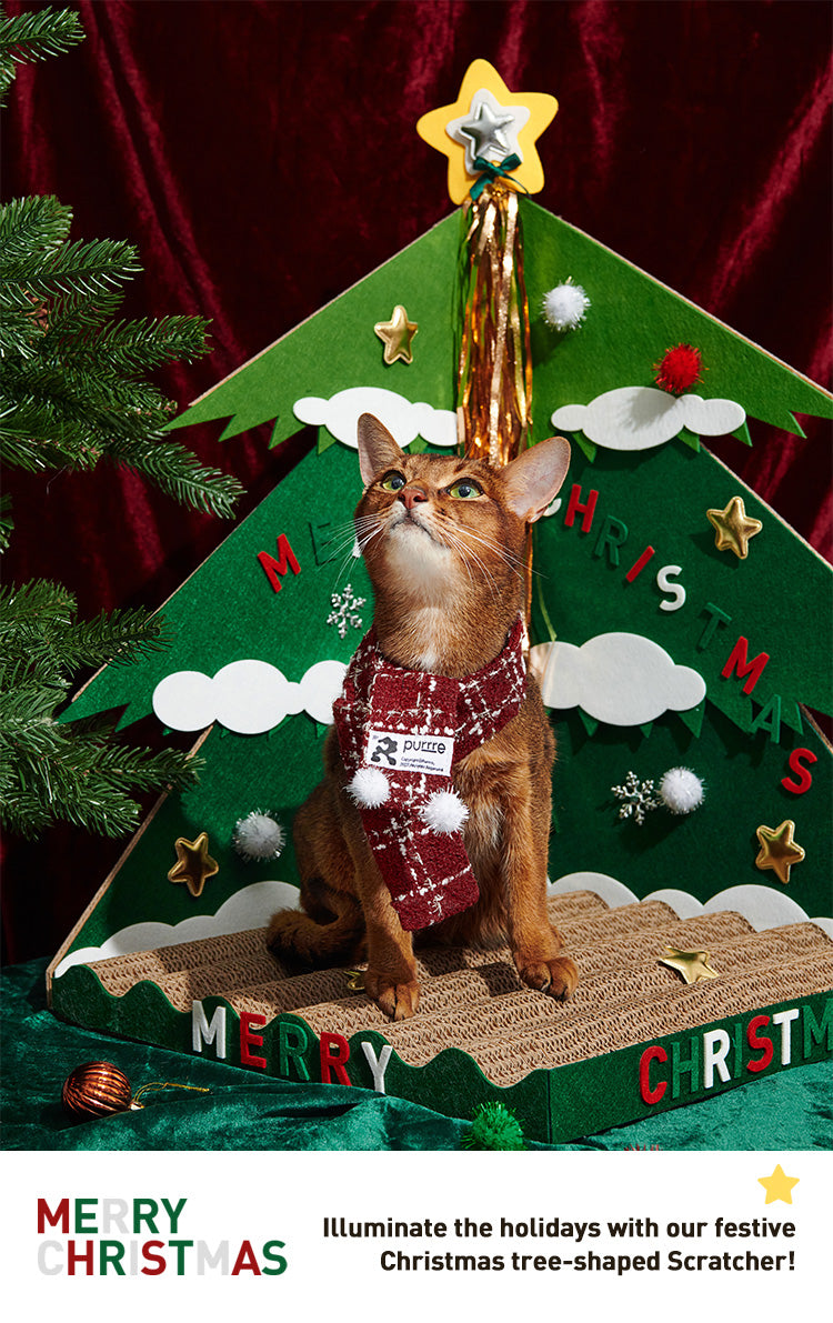 3D Christmas Tree Cat Scratcher - Purrre.ca