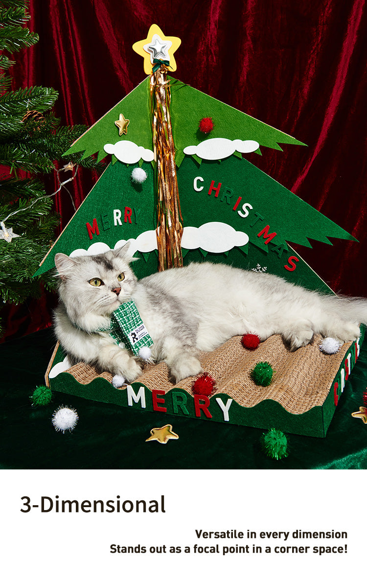 3D Christmas Tree Cat Scratcher - Purrre.ca