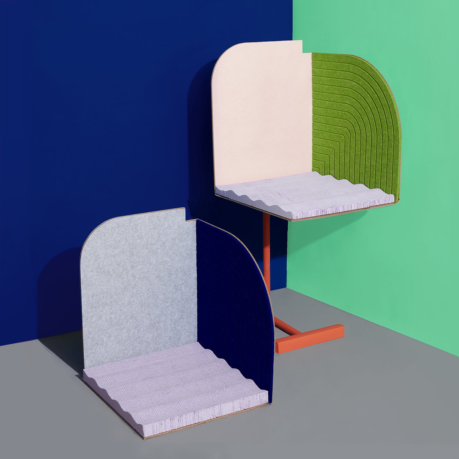 3-Dimentional Corner Cat Scratcher-Purrre