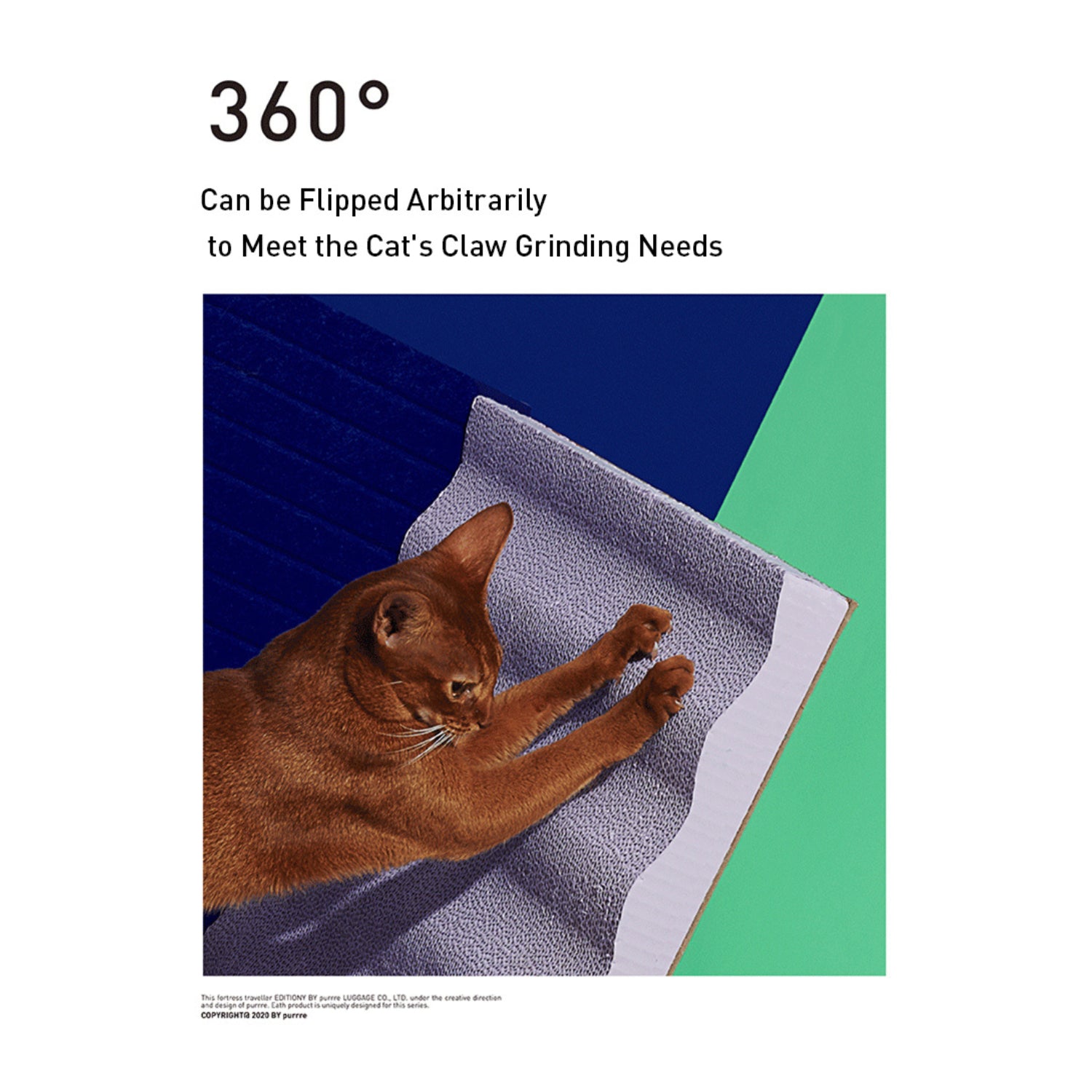 3-Dimentional Corner Cat Scratcher-Purrre