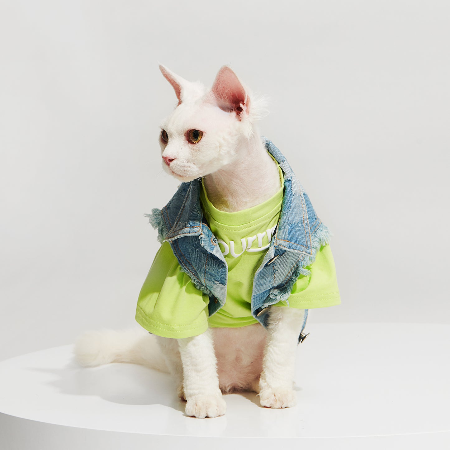 R³ Distressed Patchwork Denim Jacket