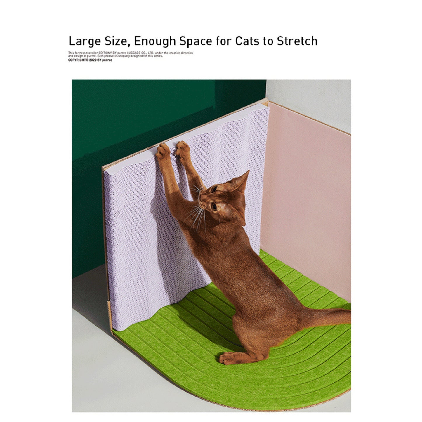 3-Dimentional Corner Cat Scratcher-Purrre