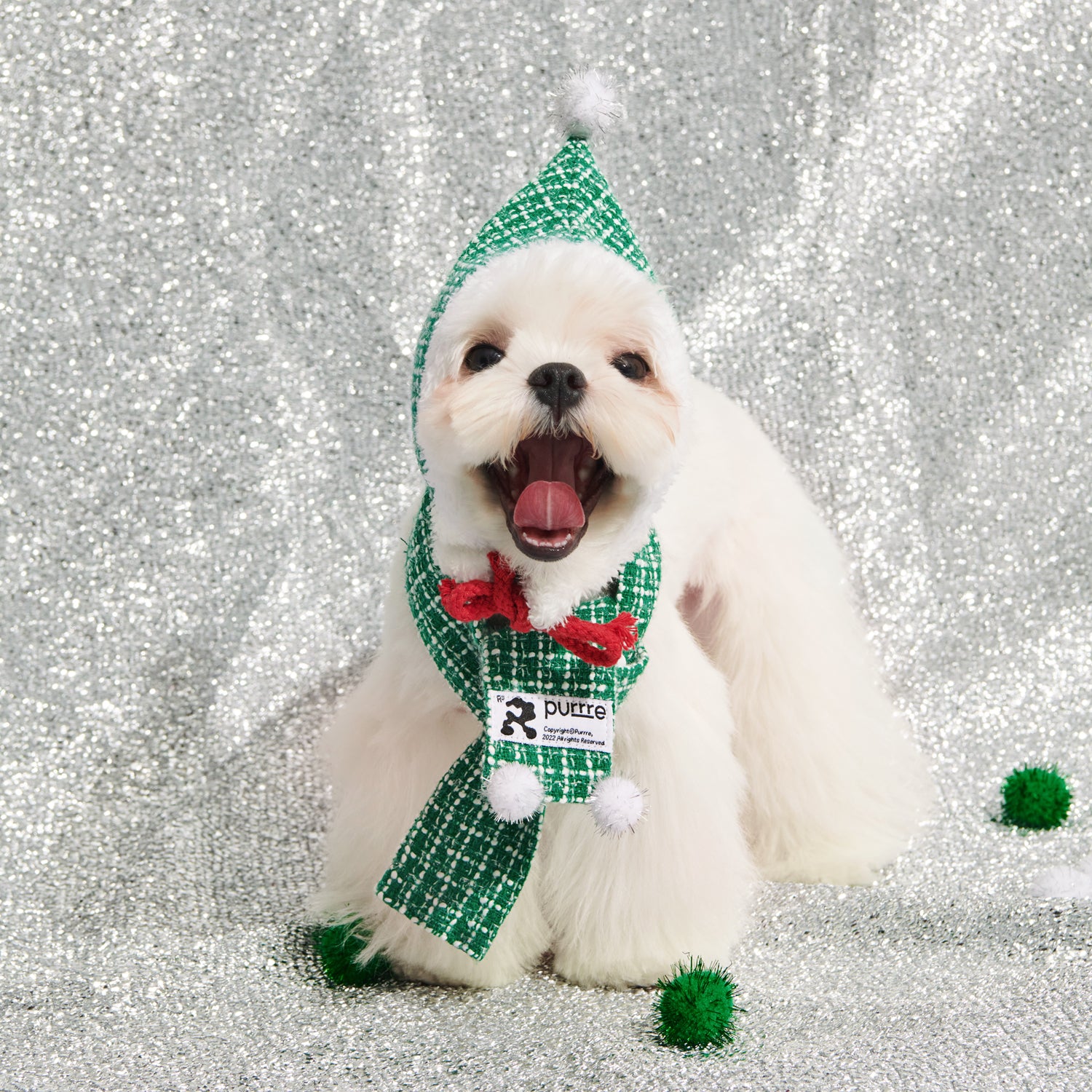 Dog christmas hotsell hat and scarf