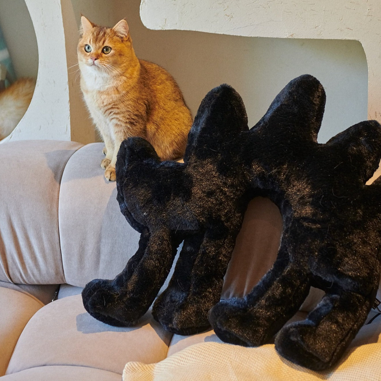 HOLD ME! BOOM BOOM CAT Fluffy Cat Pillow