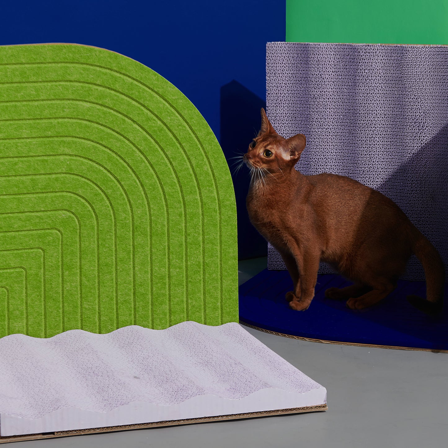 3-Dimentional Corner Cat Scratcher-Purrre