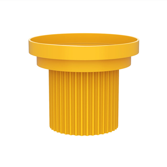 food bowl, feeder, cat bowl, dog bowl, detachable, elevated, yellow, sunset gold, prevent spilling, easy to clean, easy to refill, stylish, gear shape