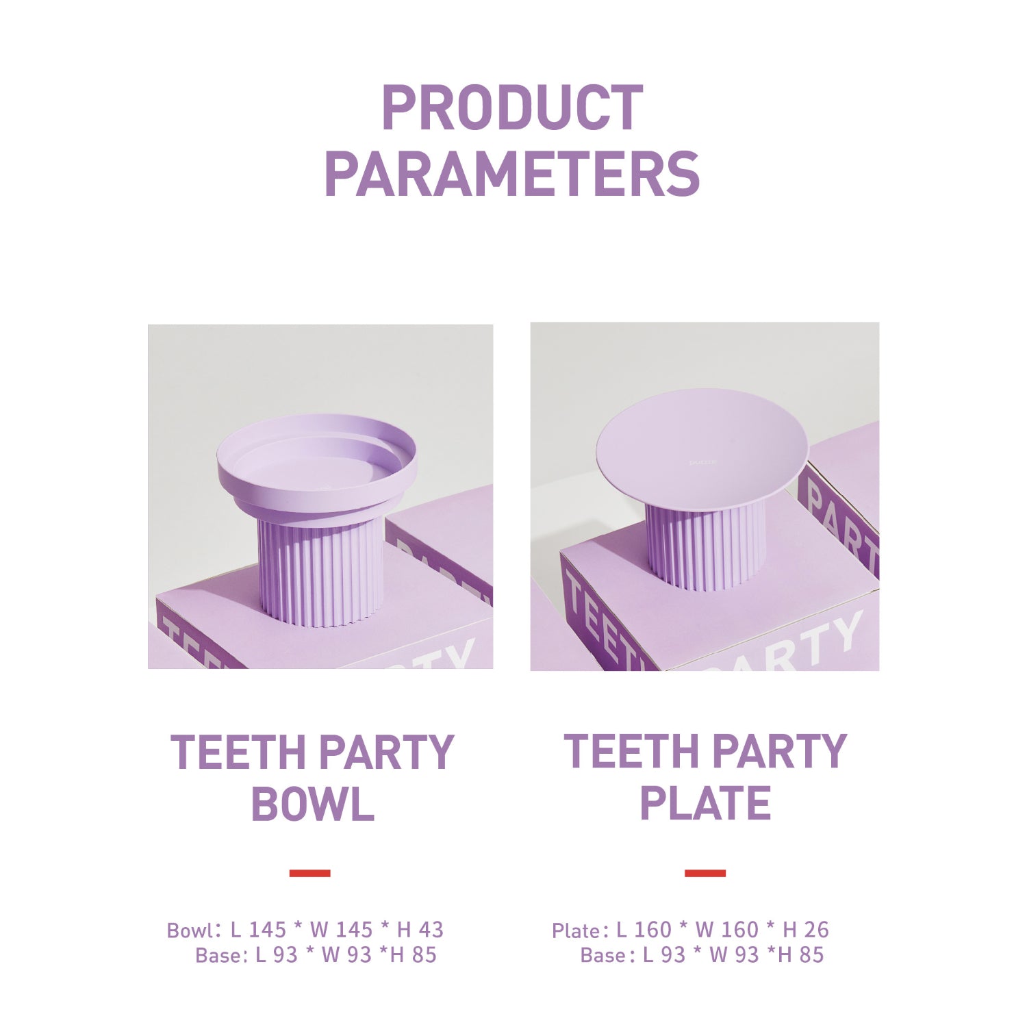 Pet Supplies - Teeth Party Elevated Feeder (Top Replacement Only)