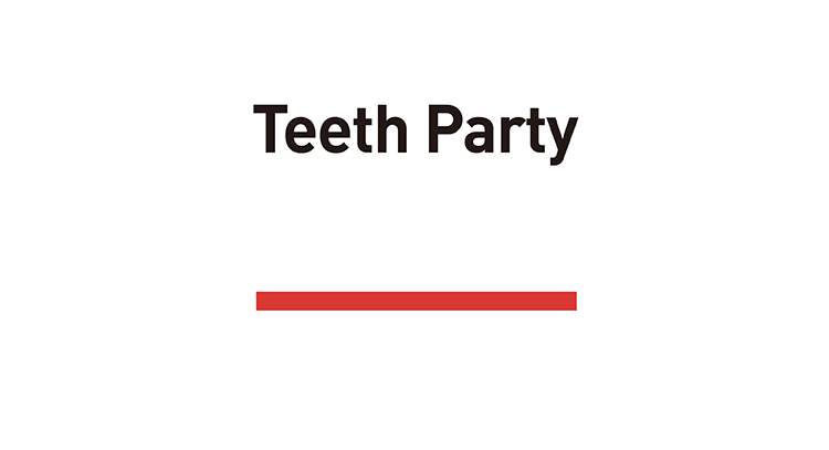 Teeth Party Plate - Airy Blue - Purrre
