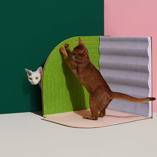 3-Dimentional Corner Cat Scratcher-Purrre